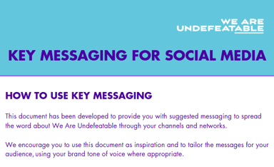 General key messaging